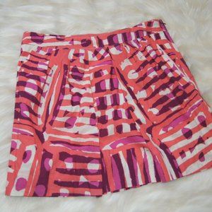Anthropologie We Love Vera Skirt Size 2 Mini 100% Cotton Pockets Lace Lining